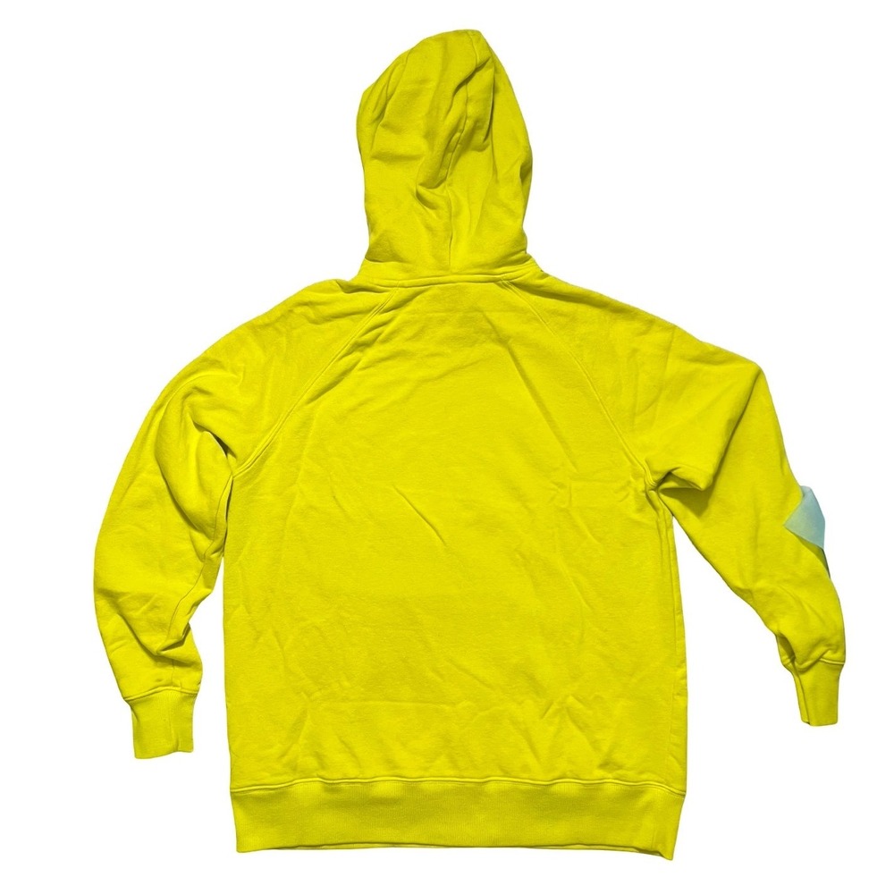 The North Face Womens Half Dome Pullover Hoodie Yellow Lime NF0A55W3 Size M
